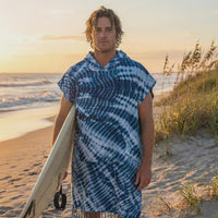 Shibori-Tiedye-Umziehponcho – 100 % Baumwolle | Handgefertigt in der Türkei | Nesrini Collection